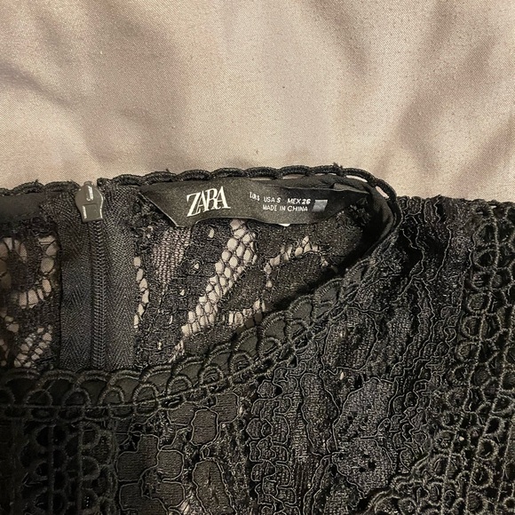 Sz.Sm Black lace too by Zara - Picture 5 of 7